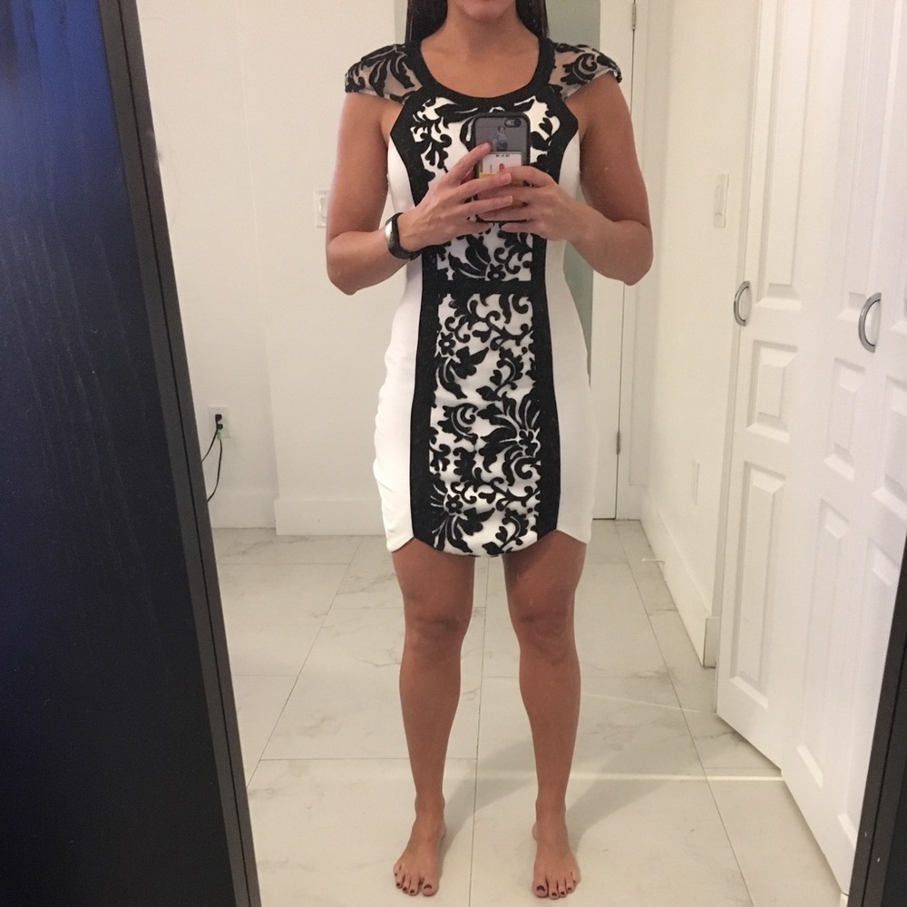 White beautifully designed dress